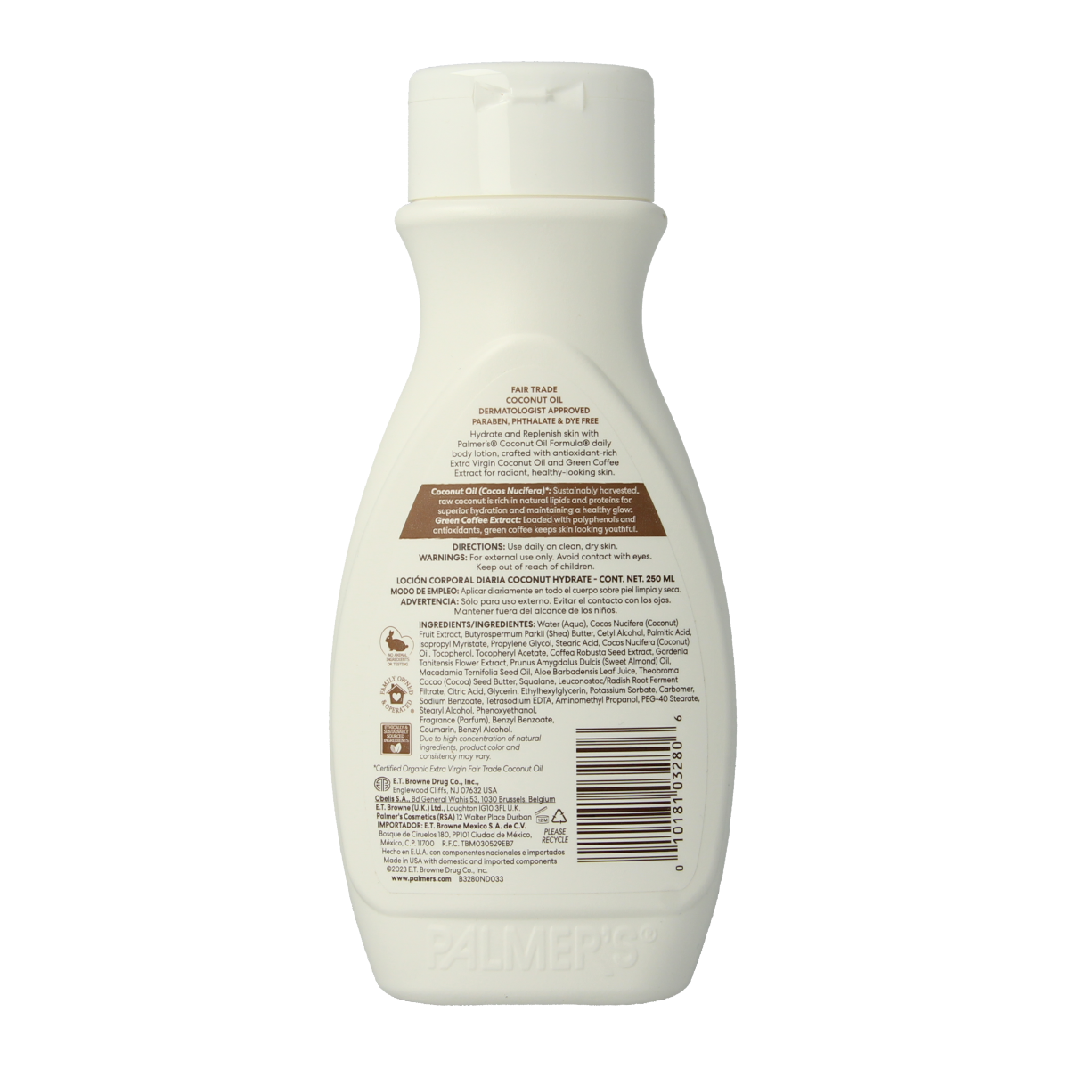 Palmers Coconut oil formula bodylotion 250.00 Milliliter