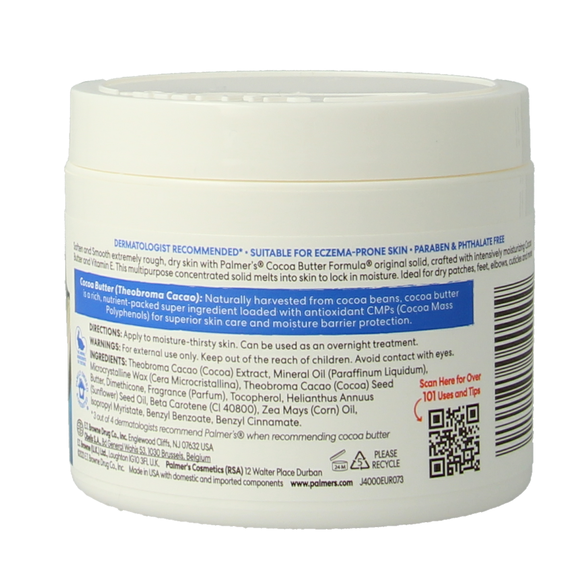 Palmers Cocoa butter formula pot 100.00 Gram