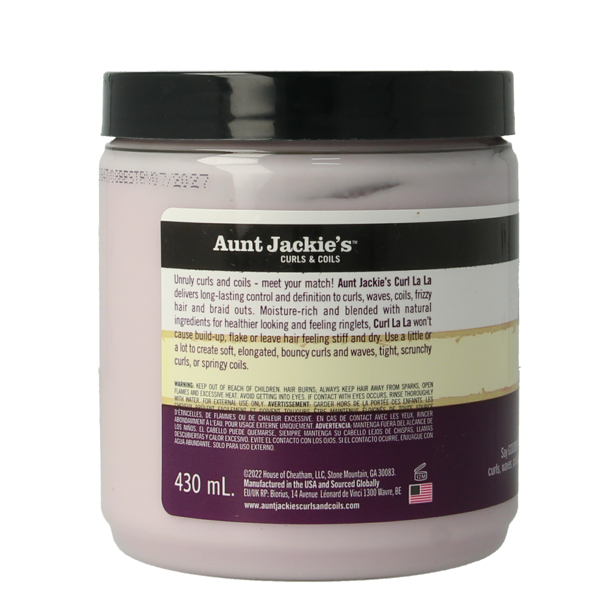 Aunt Jackie's  Curl lala custard 430.00 Milliliter