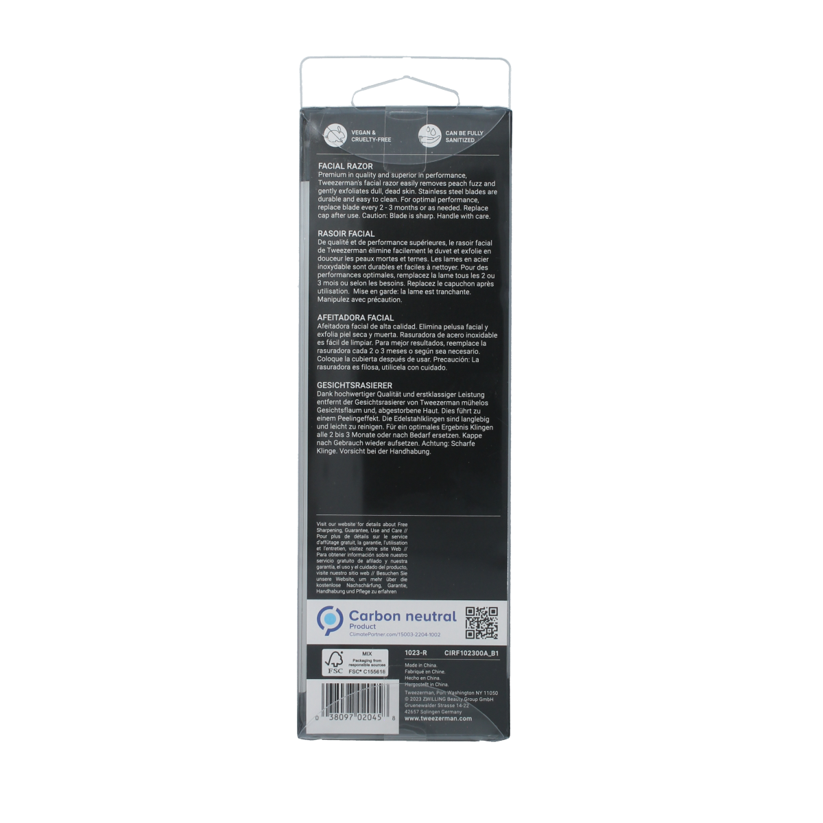 Tweezerman Facial razor 1.00 Stuks