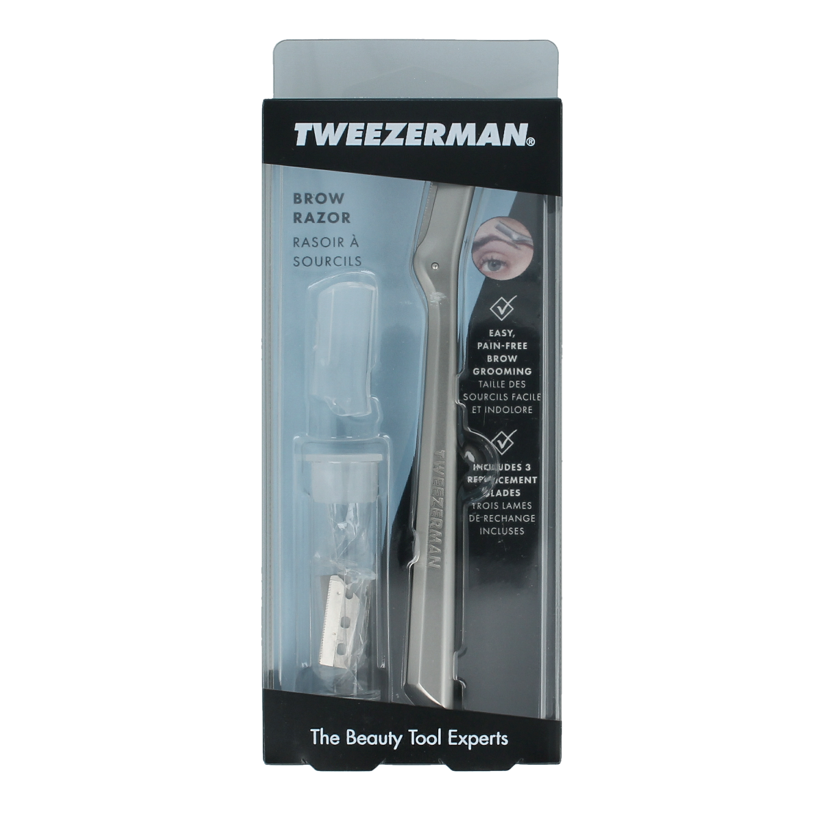 Tweezerman Brow razor 1.00 Stuks