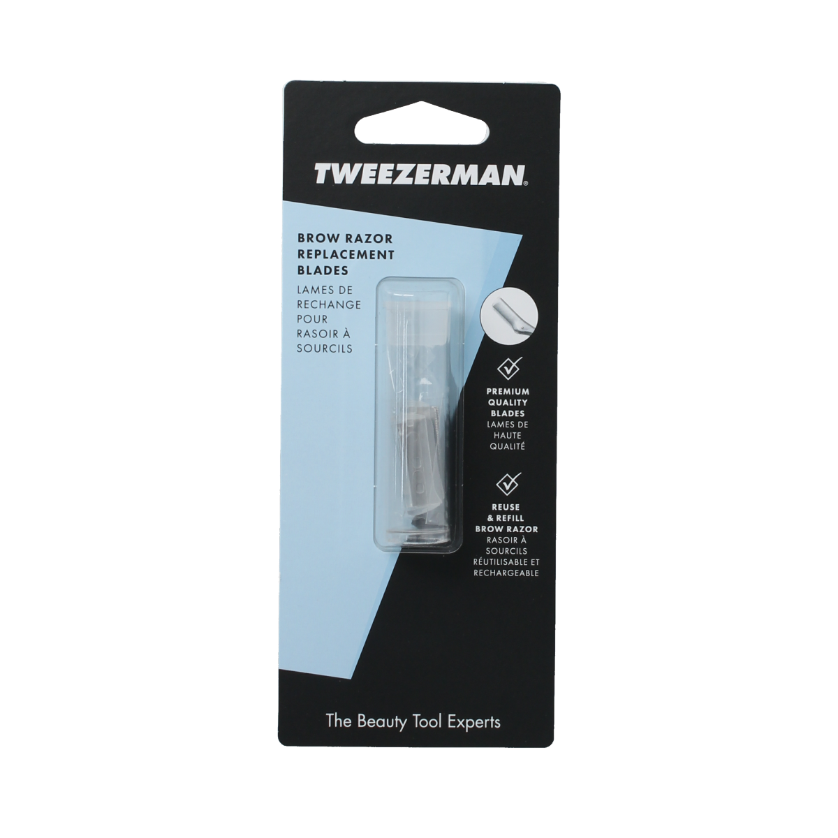 Tweezerman Brow razor replace blades 4.00 Stuks