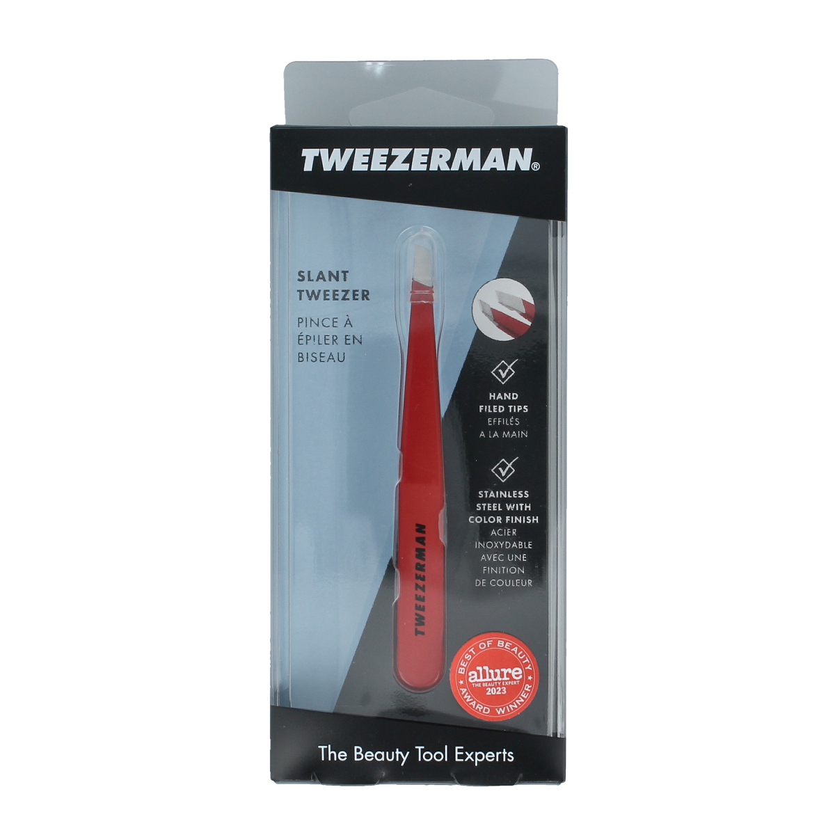 Tweezerman Slant tweezer signature red 1.00 Stuks