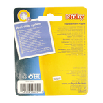 Nuby Siliconen speen 3-standen 2 Stuks