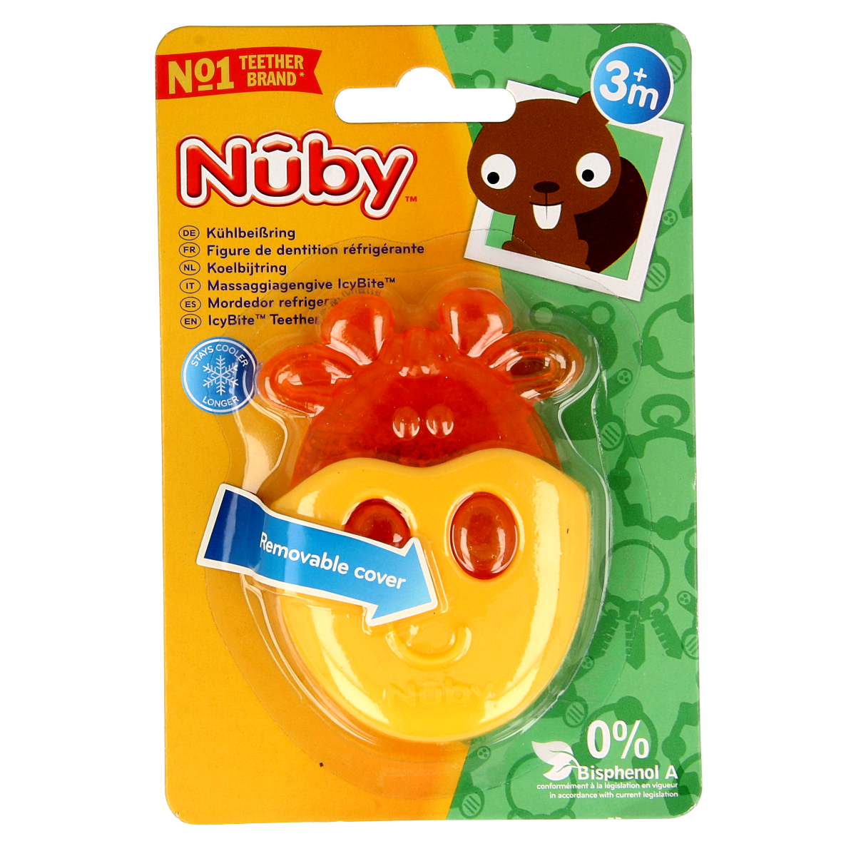 Nuby Koelbijtring dieren 1.00 Stuks