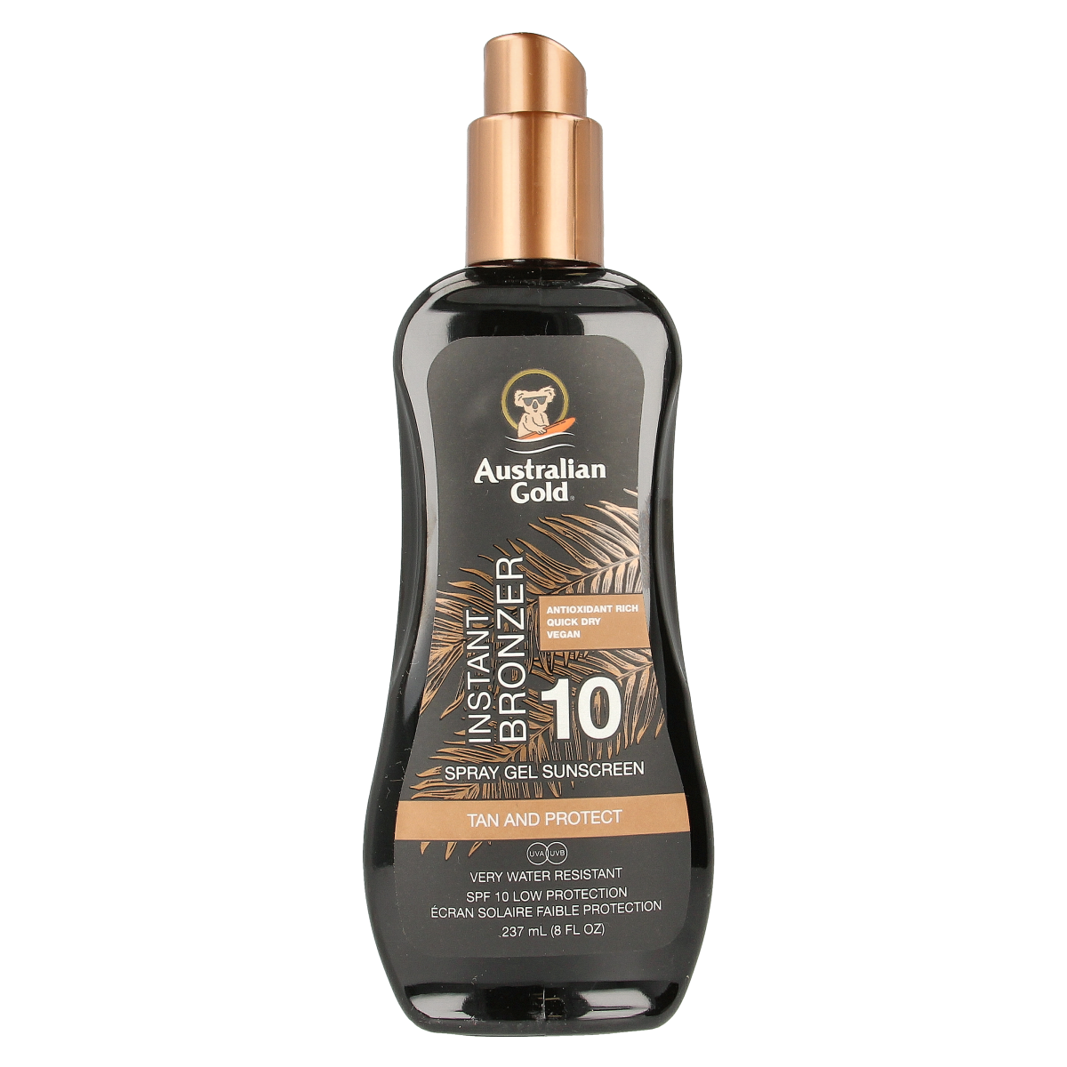 Australian Gold Spray gel met bronzer SPF10 237.00 Milliliter