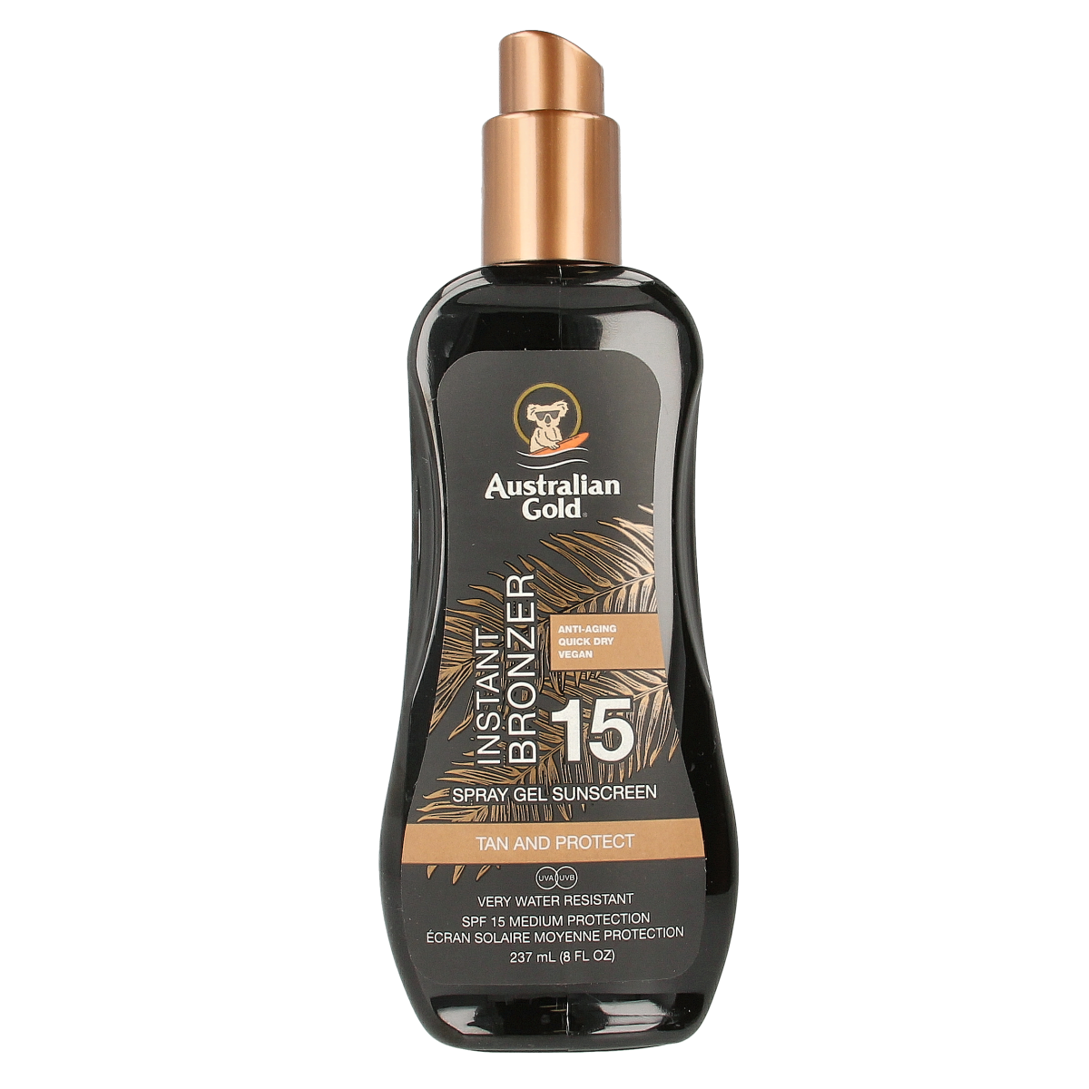 Australian Gold Spray gel met bronzer SPF15 237.00 Milliliter