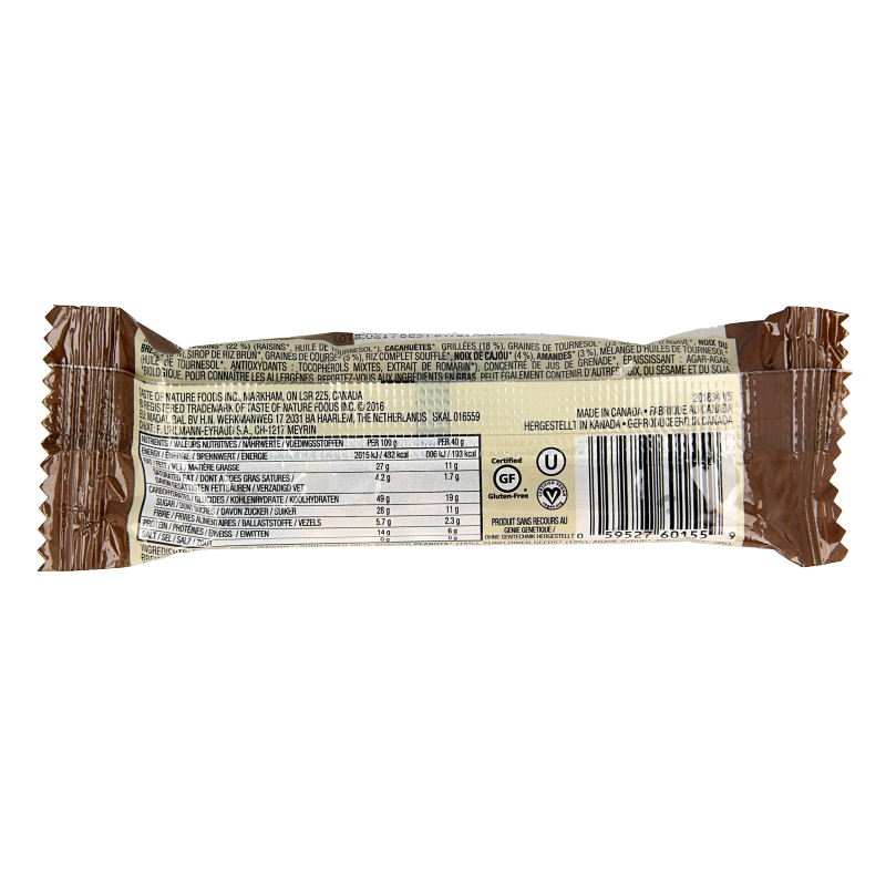 Taste Of Nature Brazilian nut granenreep  bio 40 Gram