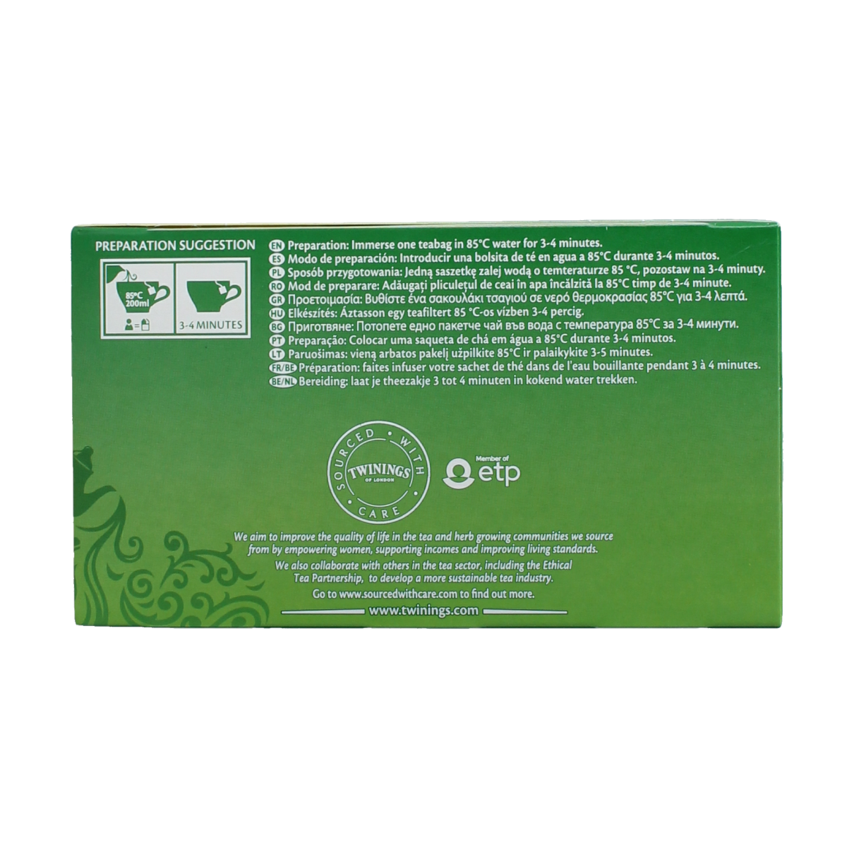 Twinings Green lemon envelop 50.00 Zakjes