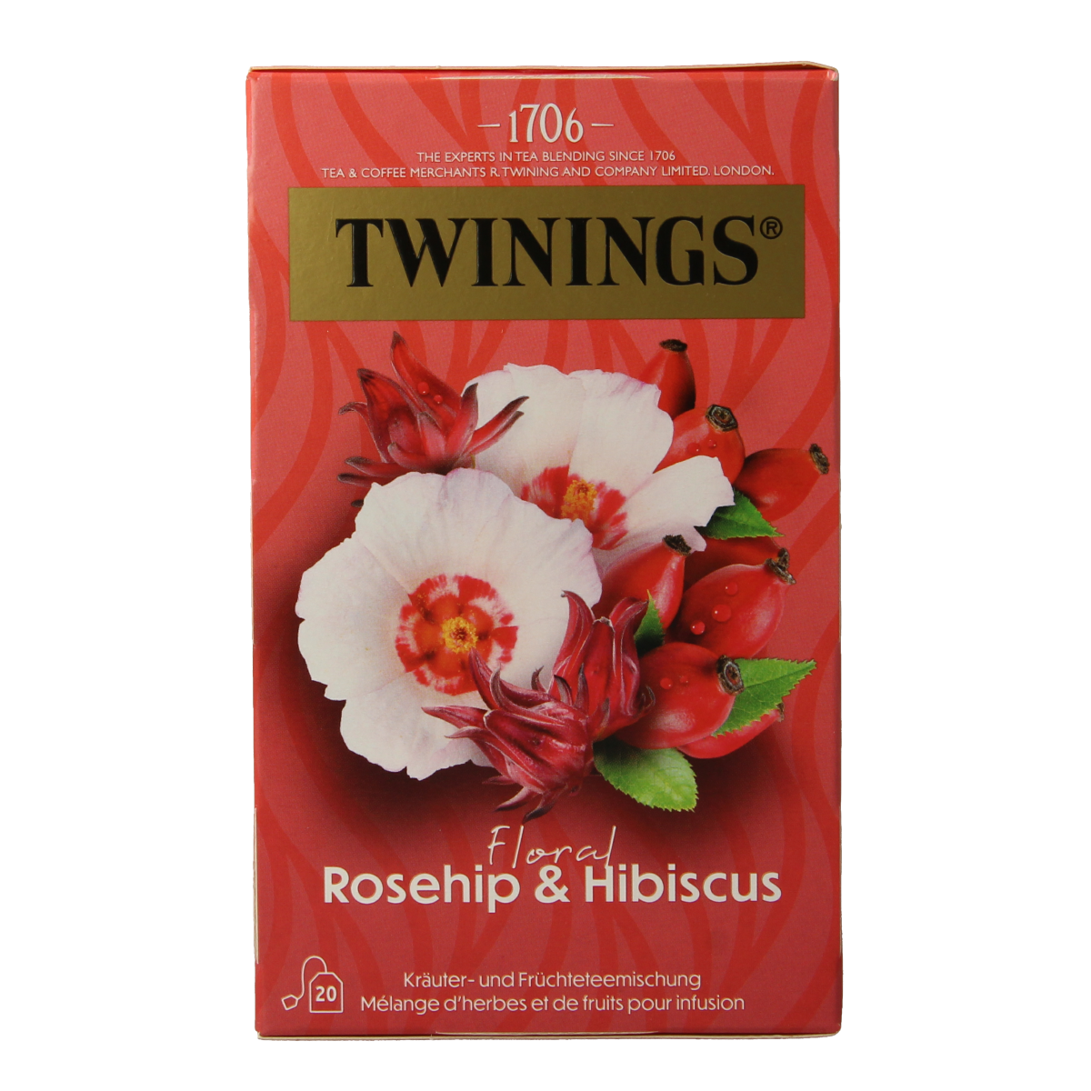 Twinings Rozenbottel hibiscus 20.00 Zakjes