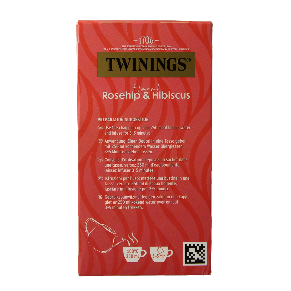 Twinings Rozenbottel hibiscus 20.00 Zakjes