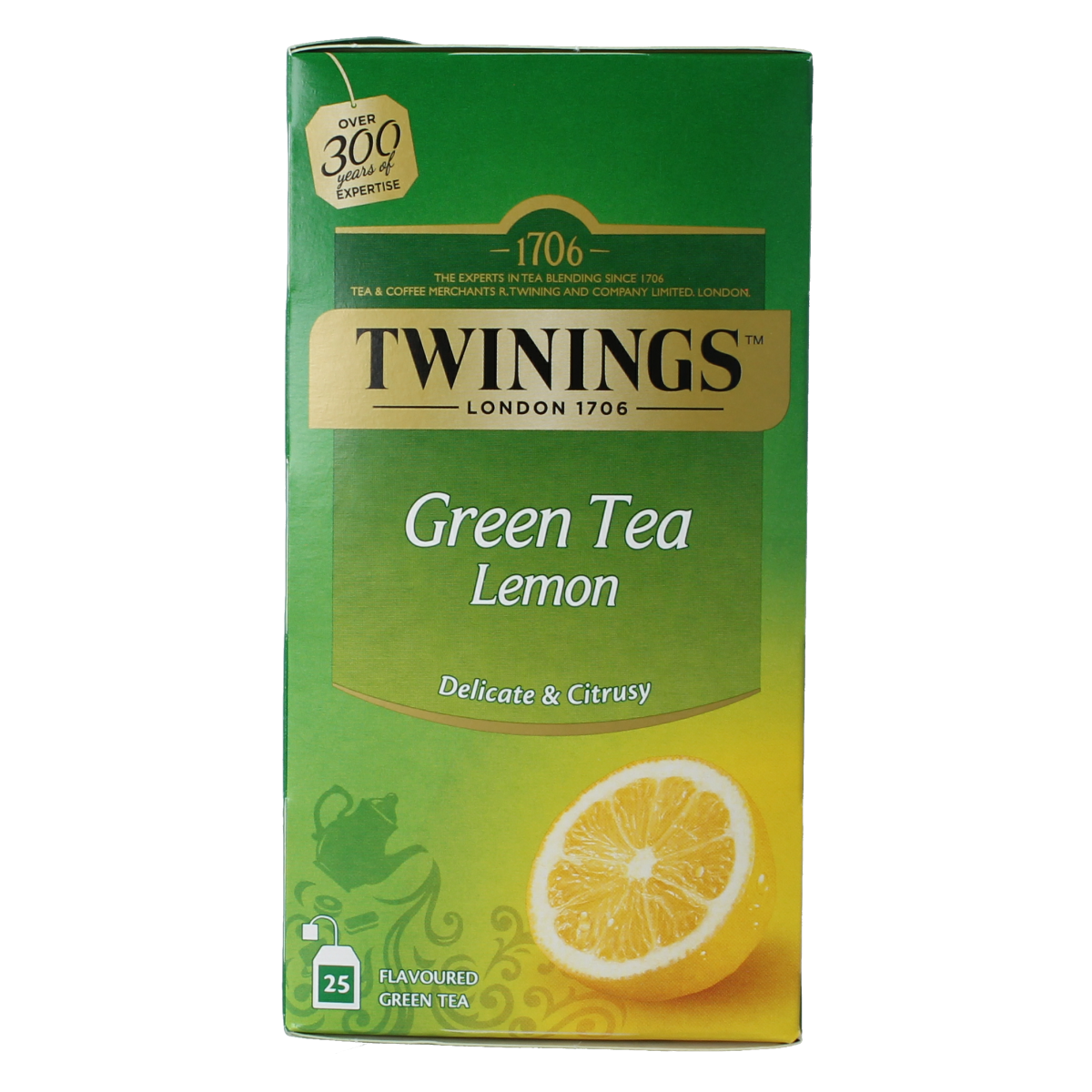 Twinings Groene thee citroen 25.00 Zakjes