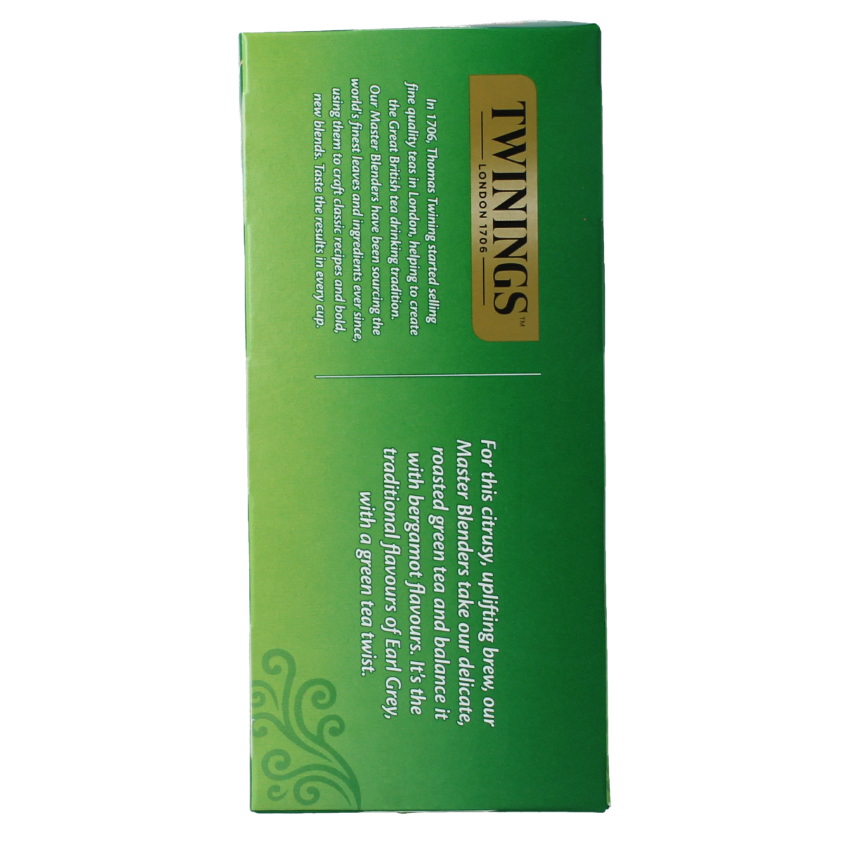 Twinings Green tea earl grey 25.00 Zakjes