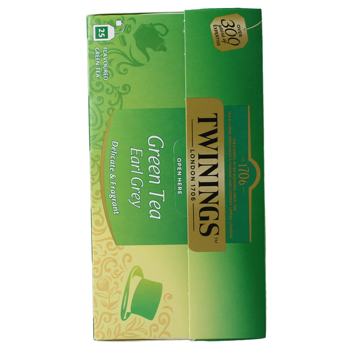 Twinings Green tea earl grey 25.00 Zakjes