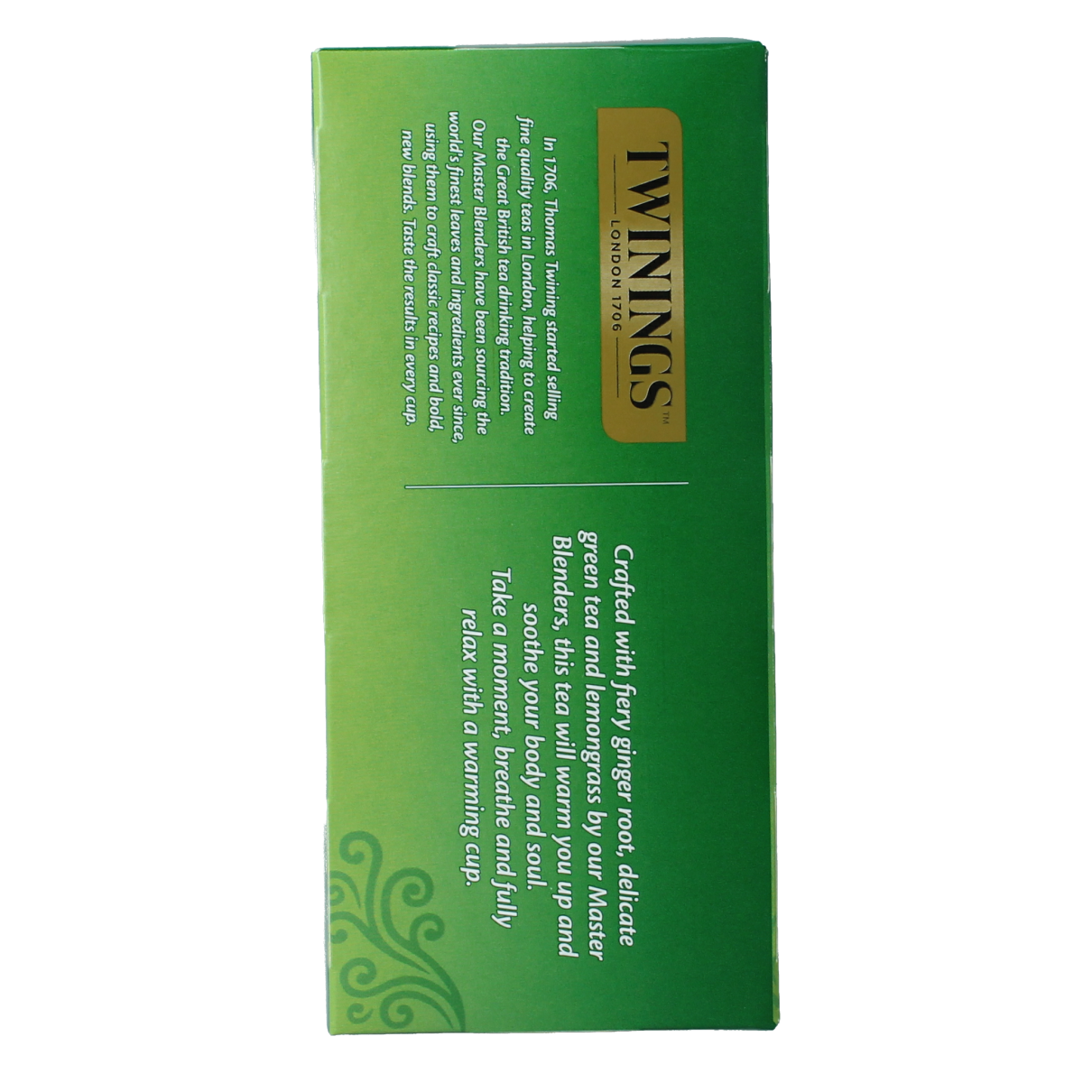 Twinings The vert gingembre 25.00 Zakjes