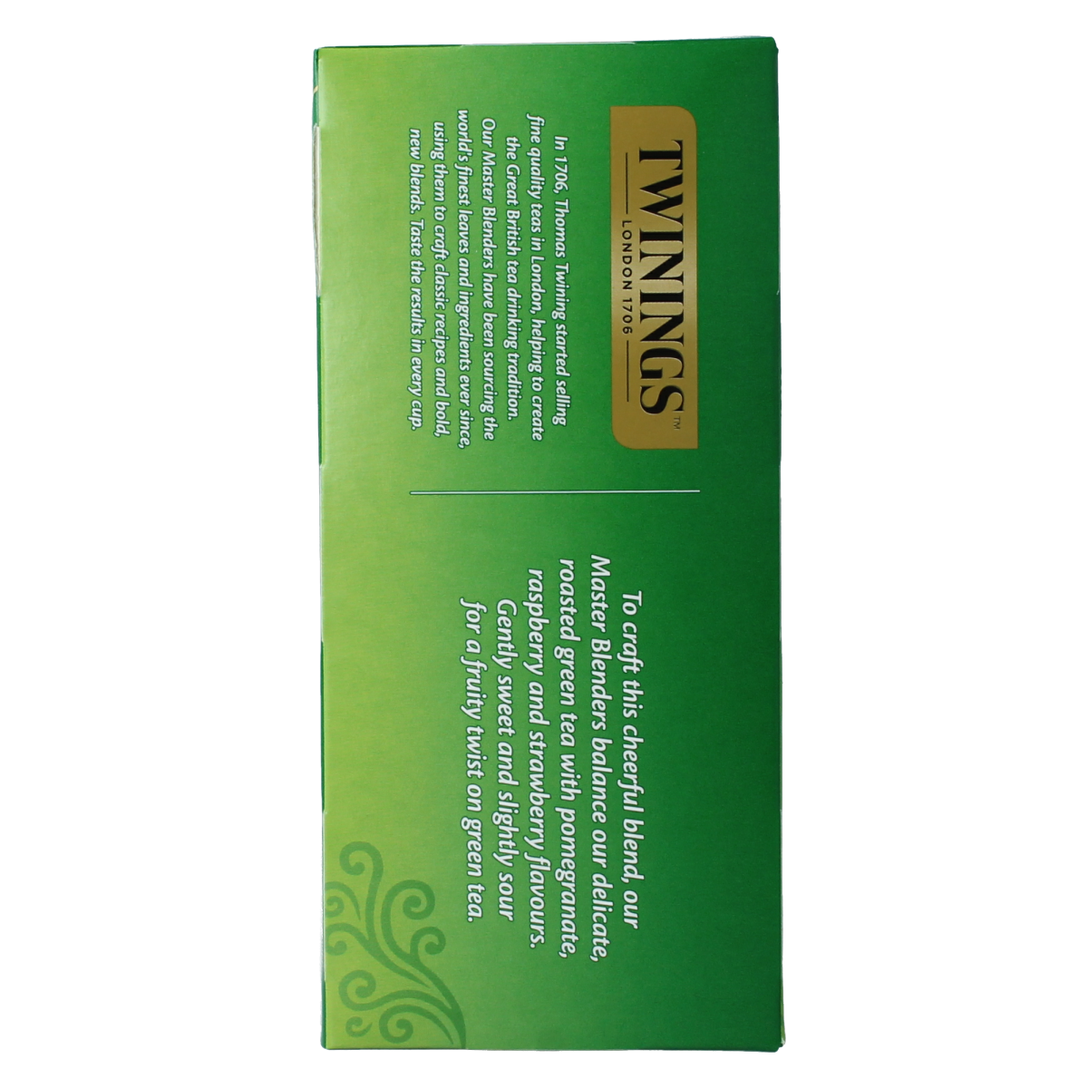 Twinings The vert pomogranate raspberry strawberry 25.00 Zakjes