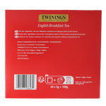 Twinings English breakfast envelop 50.00 Stuks