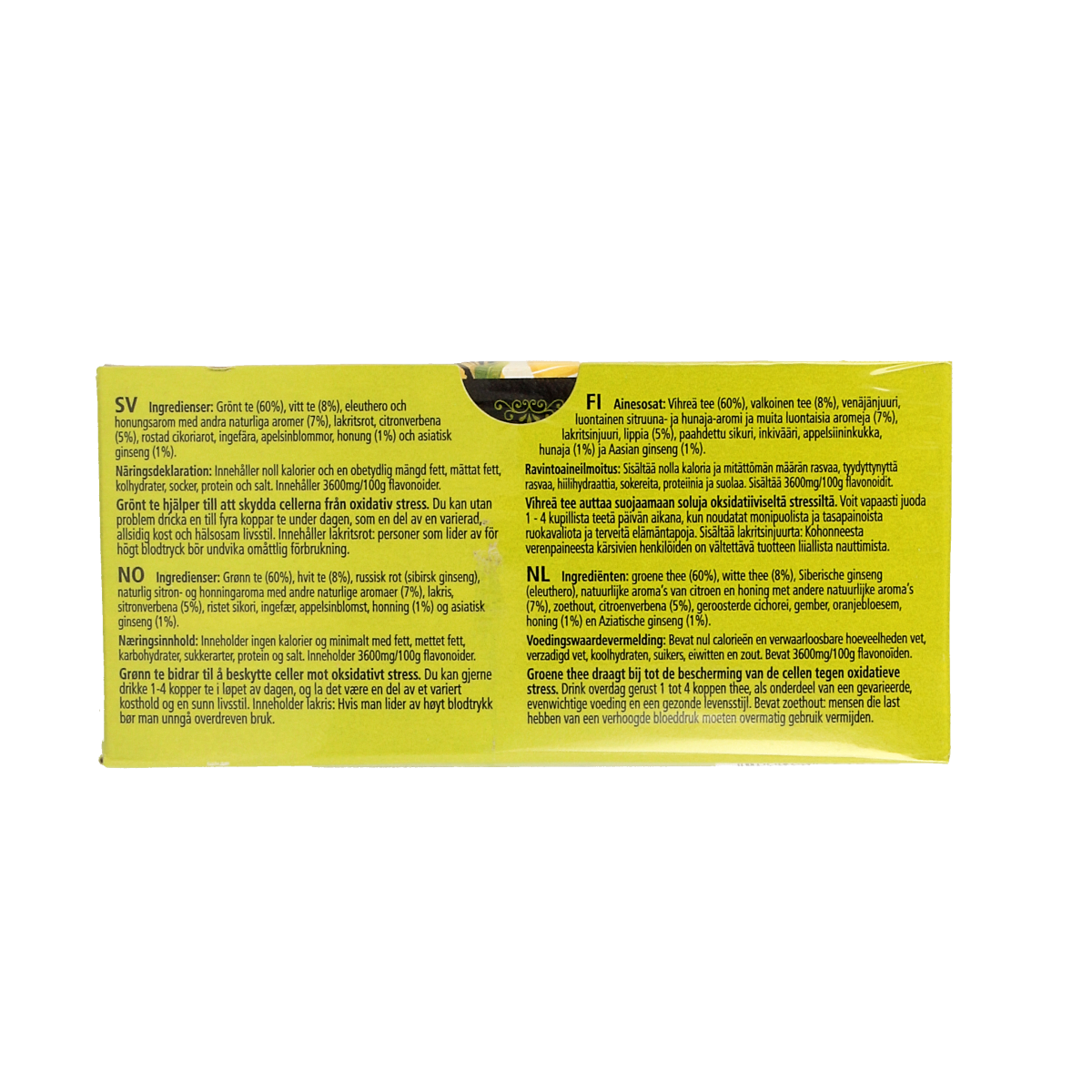 Celestial Season Honey lemon ginseng green tea  20.00 Zakjes