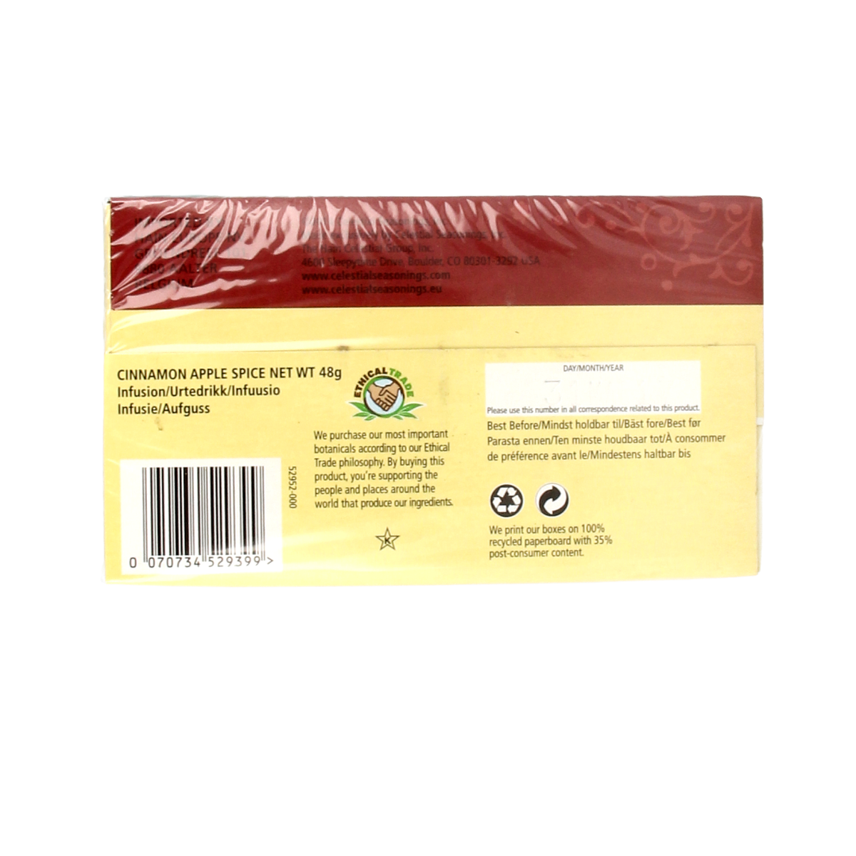 Celestial Season Cinnamon apple spice herbal tea 20.00 Zakjes