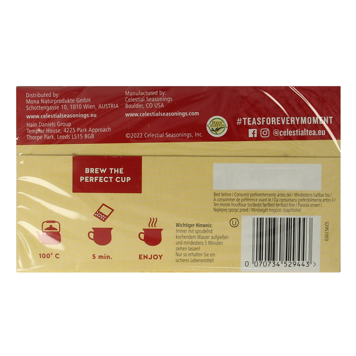 Celestial Season Rooibos vanilla 20.00 Zakjes