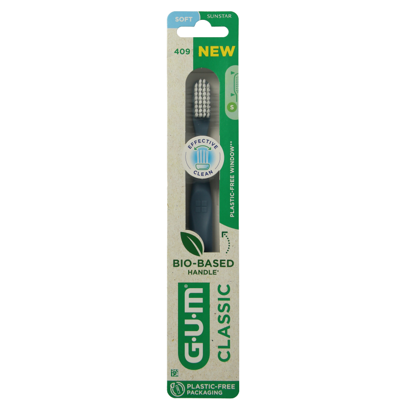 GUM Tandenborstel classic soft middelgrote kop 1 Stuks
