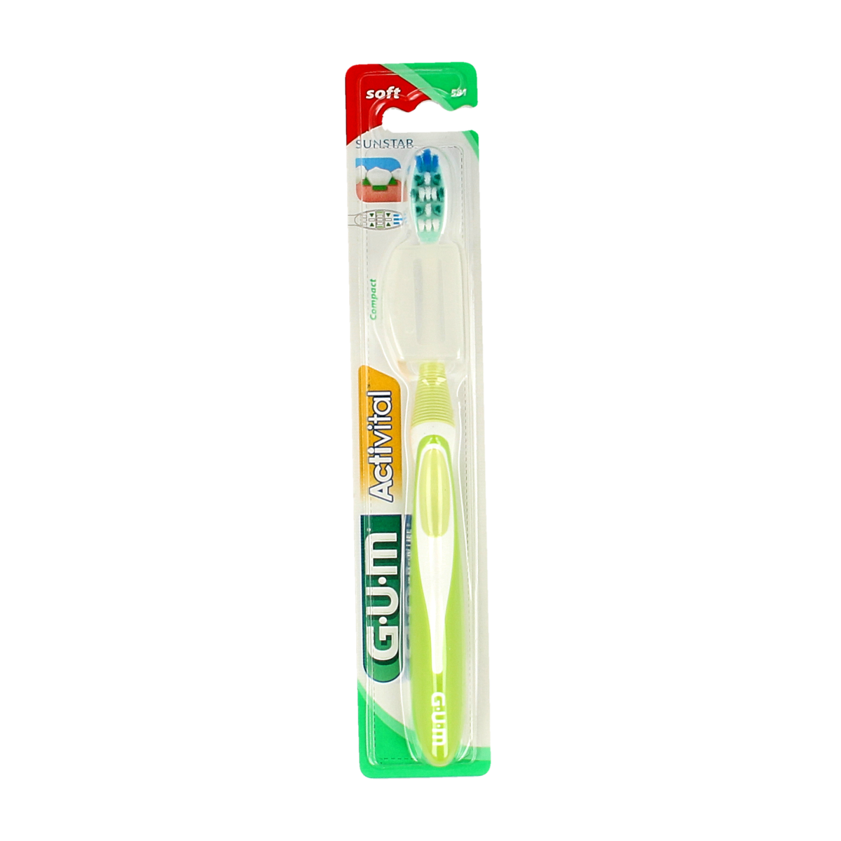 GUM Activital tandenborstel soft 1.00 Stuks