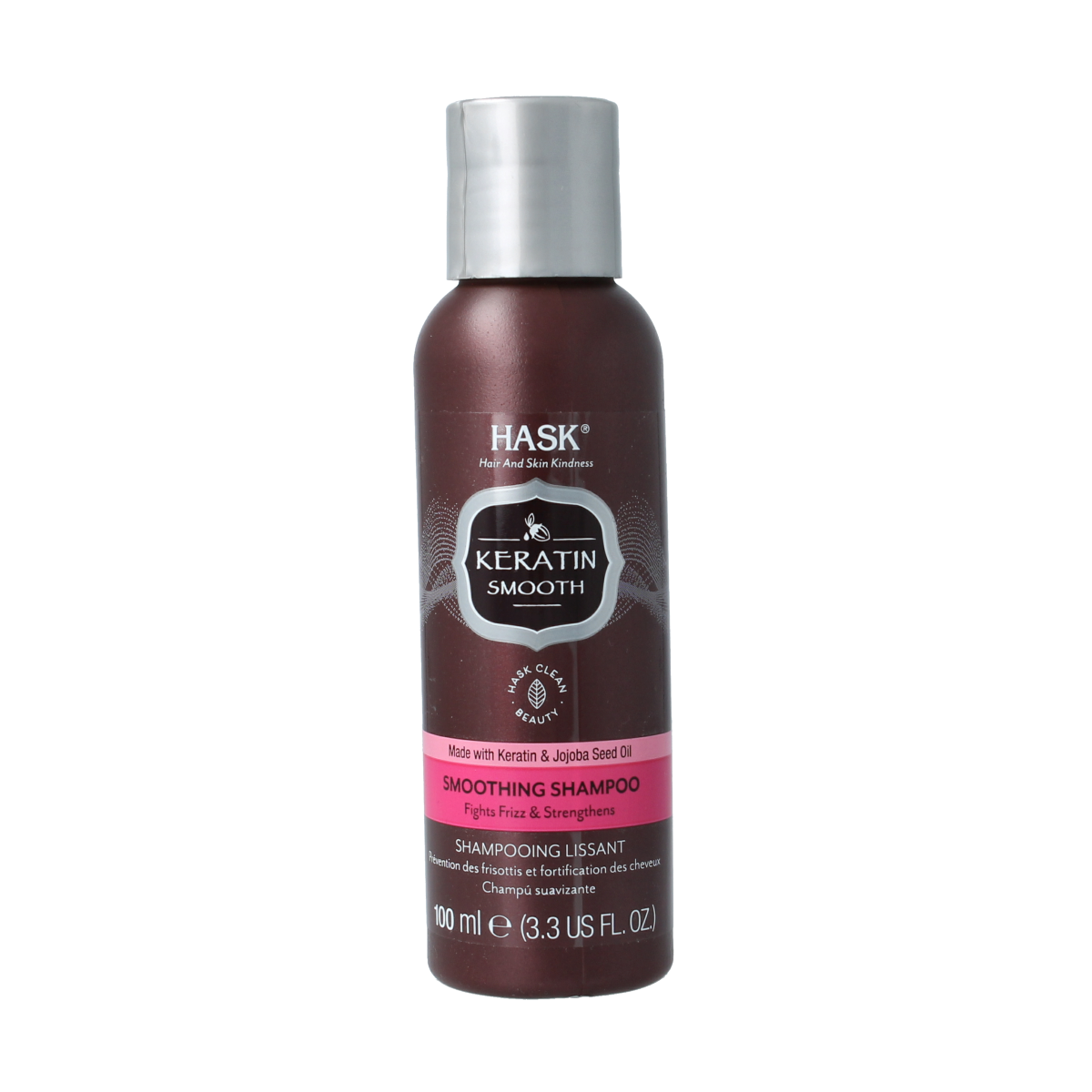 HASK Keratin protein smoothing shampoo travel size 100.00 Milliliter