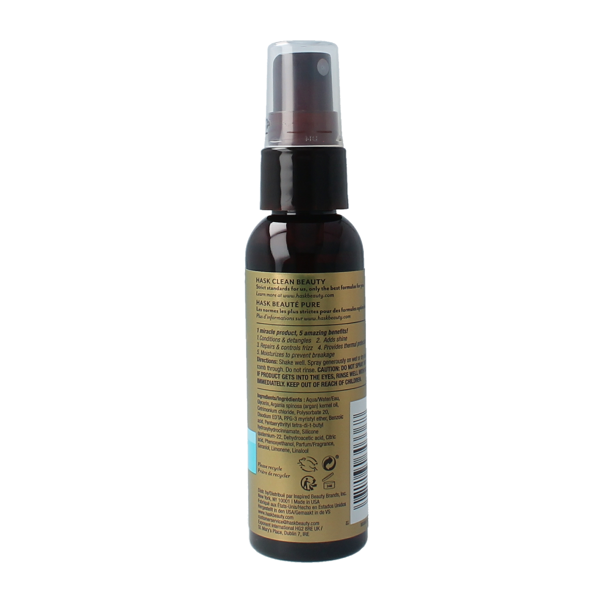 HASK Argan oil repair 5-in-1 leave in spray travel size 52.00 Milliliter
