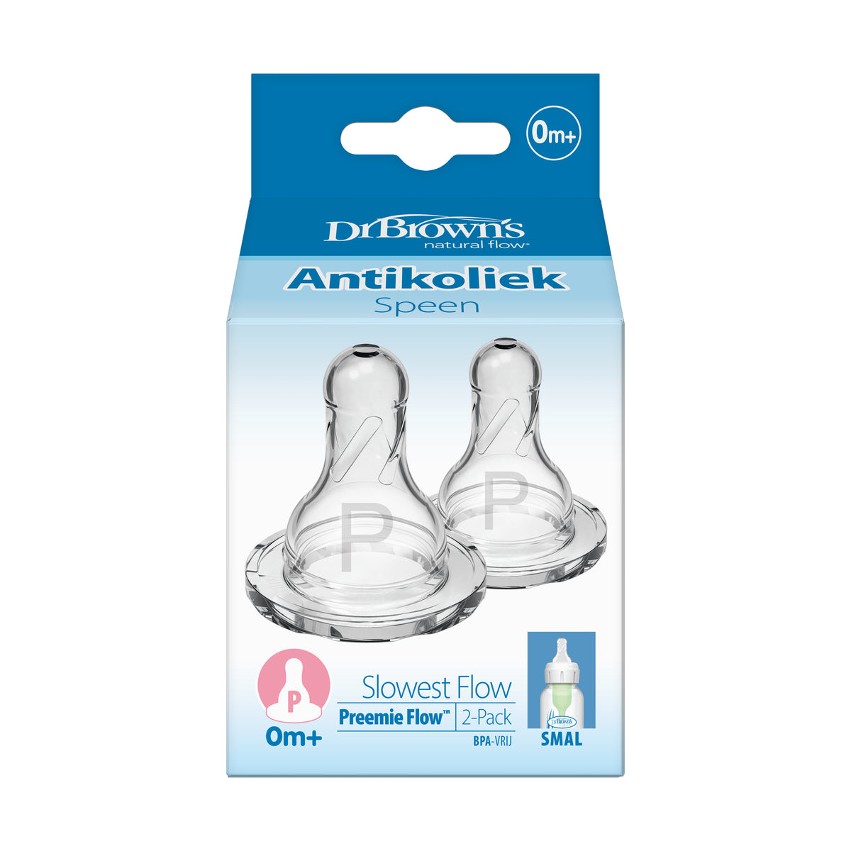 Dr. Brown's Speen standaard hals fles prematuur 2.00 Stuks