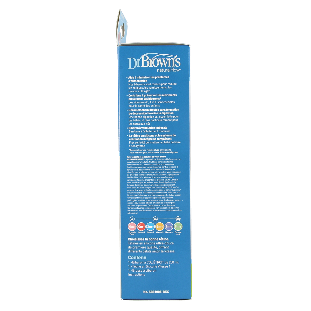 Dr. Brown's Standaardfles 250ml BPA-vrij 1.00 Stuks