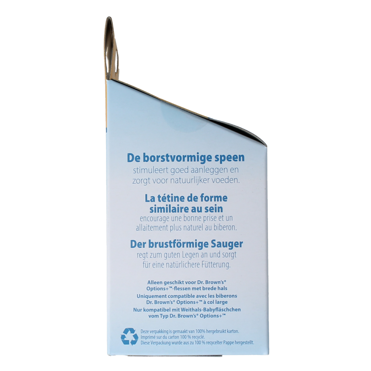 Dr. Brown's Options+ Y-speen brede halsfles 2.00 Stuks