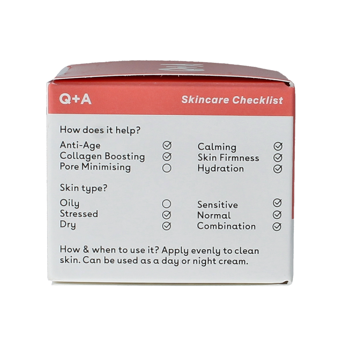 Q+A Collagen face cream 50.00 Gram
