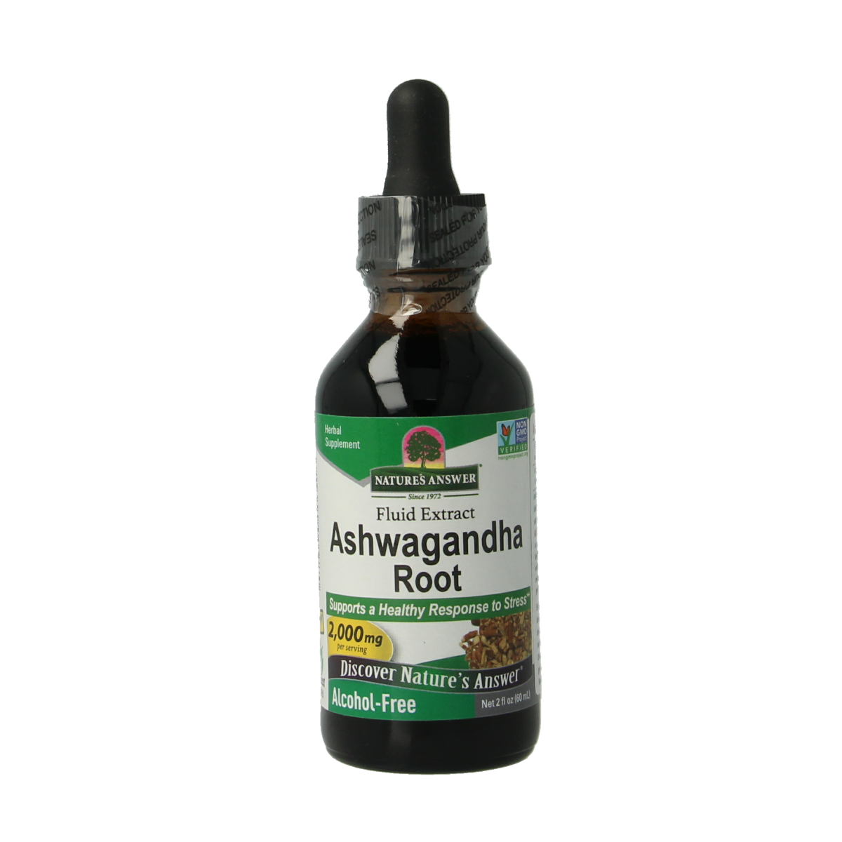 Natures Answer Ashwagandha extract alcoholvrij 60.00 Milliliter