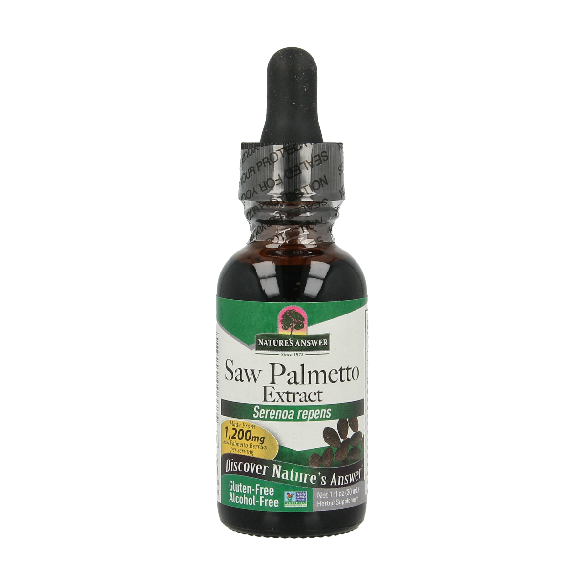Natures Answer Saw Palmetto extract alcoholvrij 30.00 Milliliter