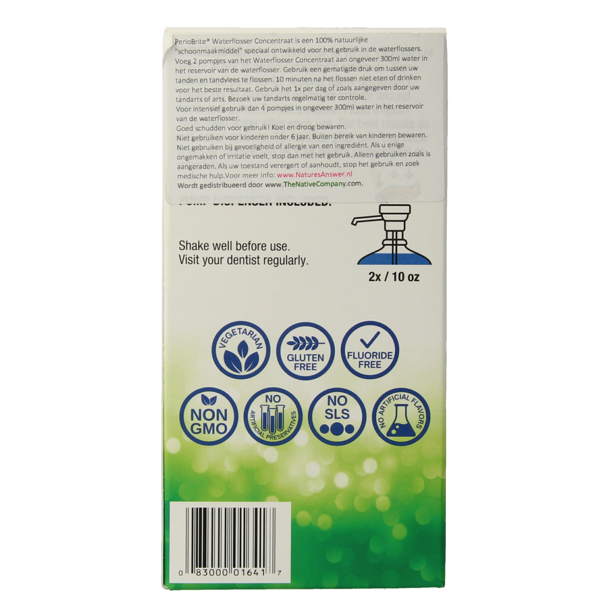 Natures Answer PerioBrite monddouche 22 kruiden en Q10 120.00 Milliliter