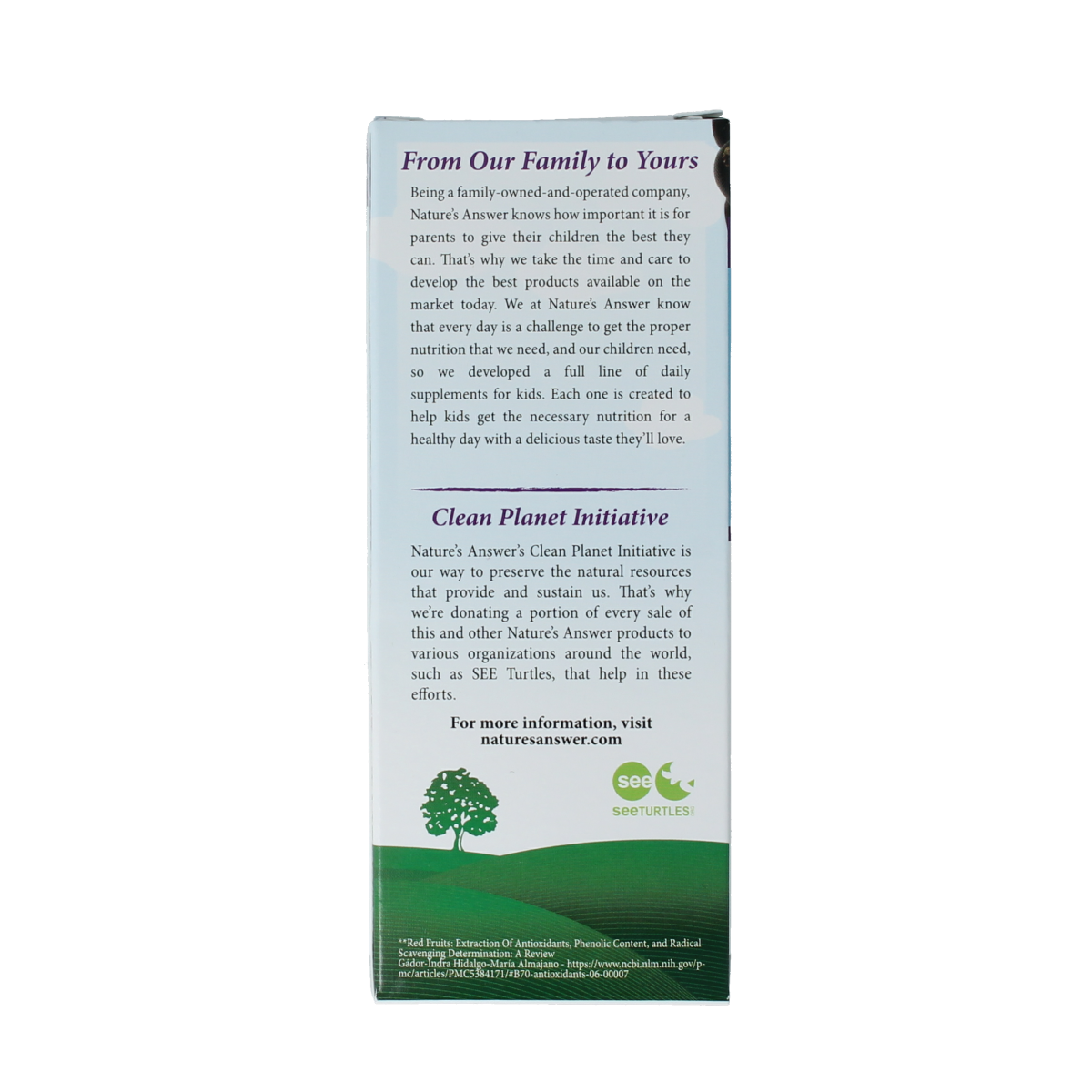 Natures Answer Sambucus kids vlierbessen extract 120.00 Milliliter