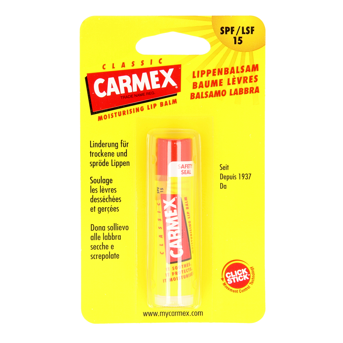 Carmex  Lip balm classic stick 4.25 Gram