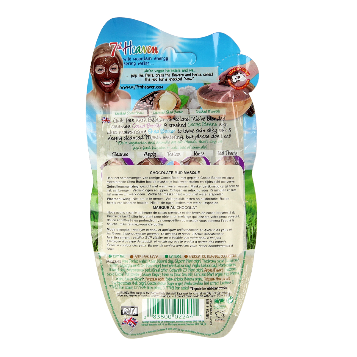 Montagne 7th Heaven gezichtsmasker chocolate mud 20.00 Gram