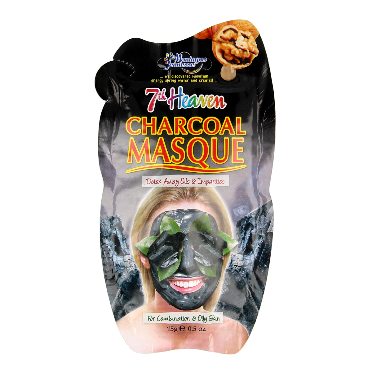 Montagne 7th Heaven gezichtsmasker charcoal 1.00 Stuks