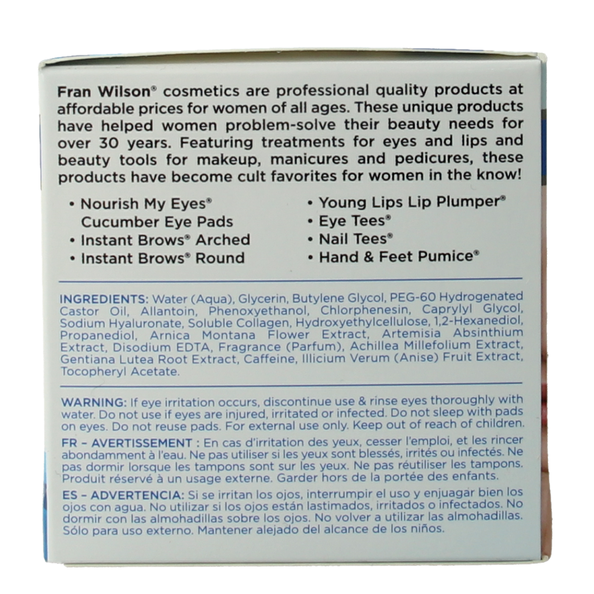 Fran Wilson Nourish my eyes eyepads hyaluron 36.00 Stuks