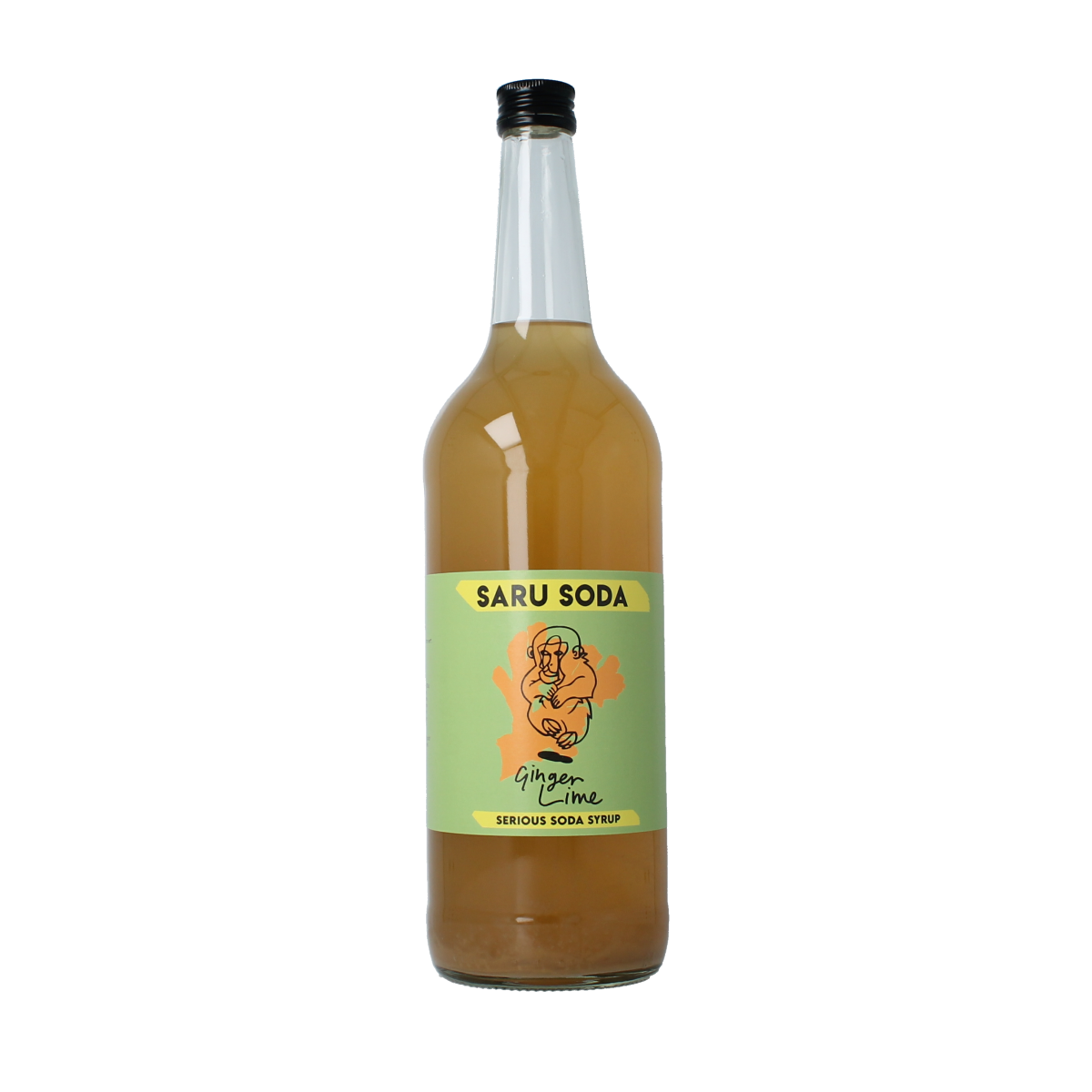Saru Soda Siroop ginger lime bio demeter 1.00 Liter