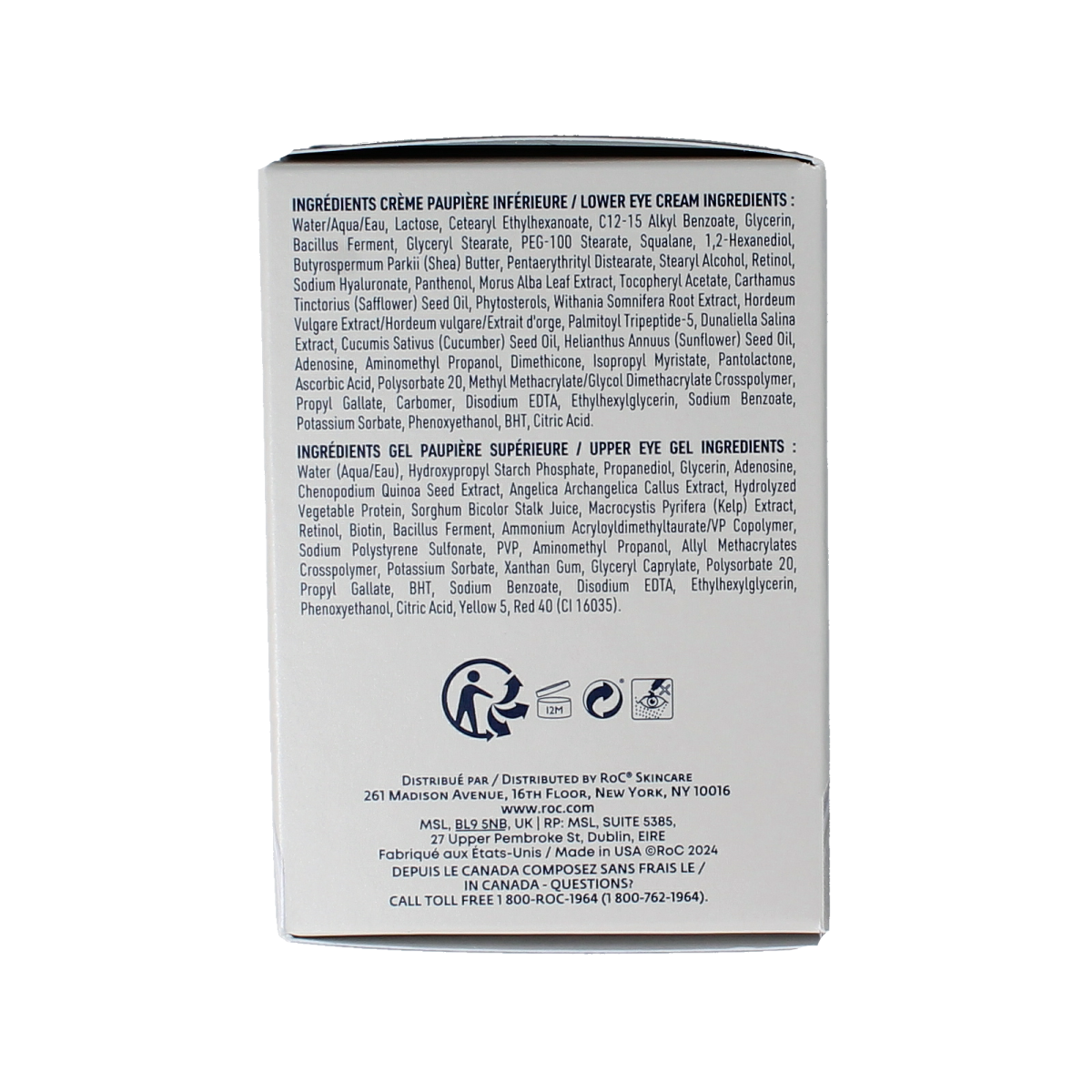 ROC Derm correxion dual eye cream 20.00 Milliliter