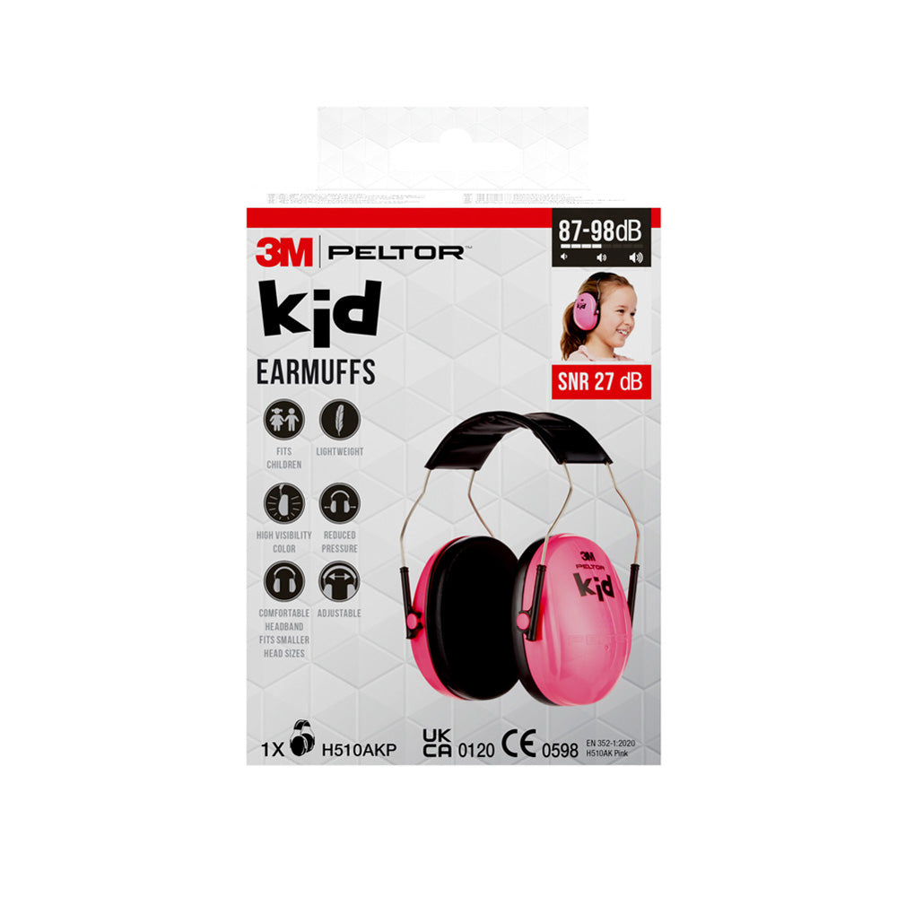 3M Gehoorkap voor kinderen neon pink 1.00 Stuks