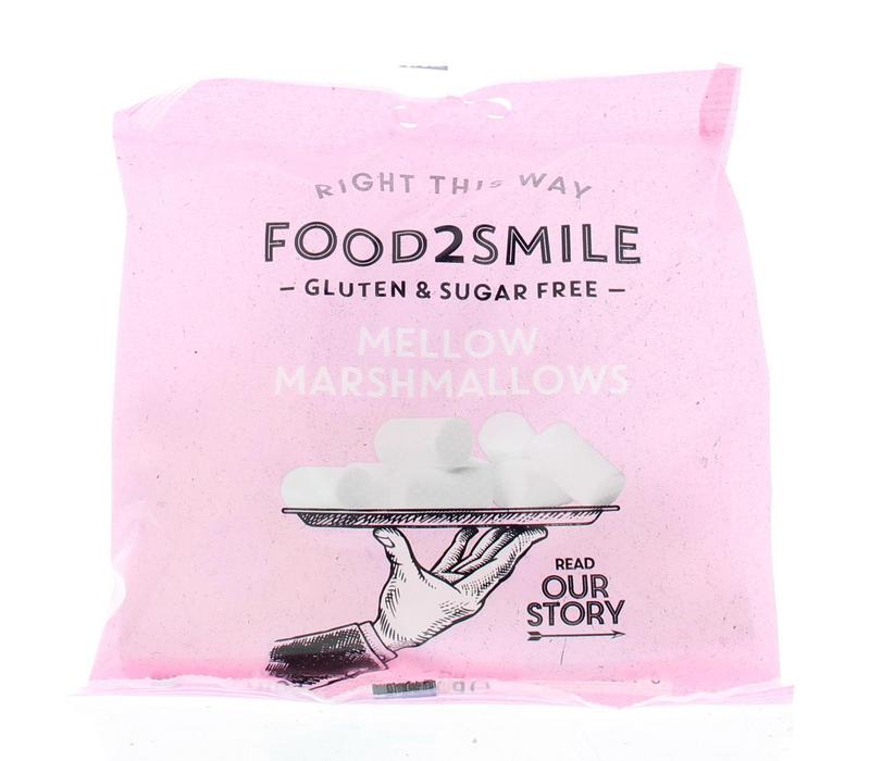 Food2Smile Marshmallows suikervrij glutenvrij lactosevrij 50.00 Gram