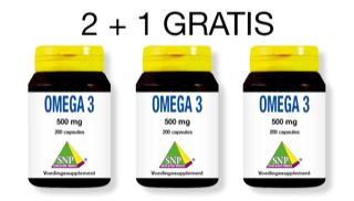SNP Omega 3 500mg aktie 2 + 1 600.00 Capsules