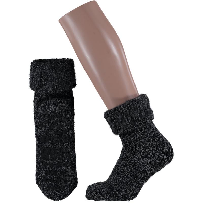 Apollo Slofsok anti slip unisex zwart maat 35-38 1.00 Paar