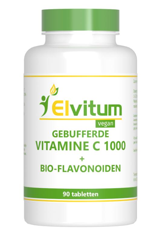 Elvitum  Gebufferde vitamine C 1000mg 90.00 Tabletten