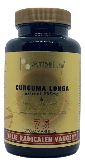 Artelle Curcuma longa extract 75.00 Vegetarische capsules