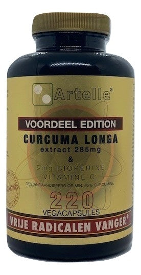 Artelle Curcuma longa extract 220.00 Vegetarische capsules