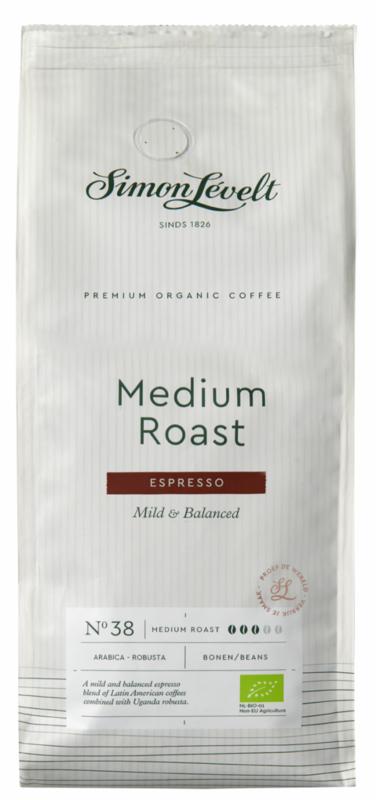 Simon Levelt Espresso medium roast bonen bio 1.00 Kilogram